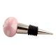 Light Pink Etched Ceramic Wine Stopper
